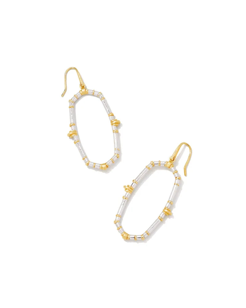 Kendra Scott Essie Open Frame Earrings Mixed Metal-Earrings-Kendra Scott-E1952MIX-The Twisted Chandelier