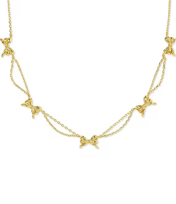 Kendra Scott Bow Strand Necklace Gold