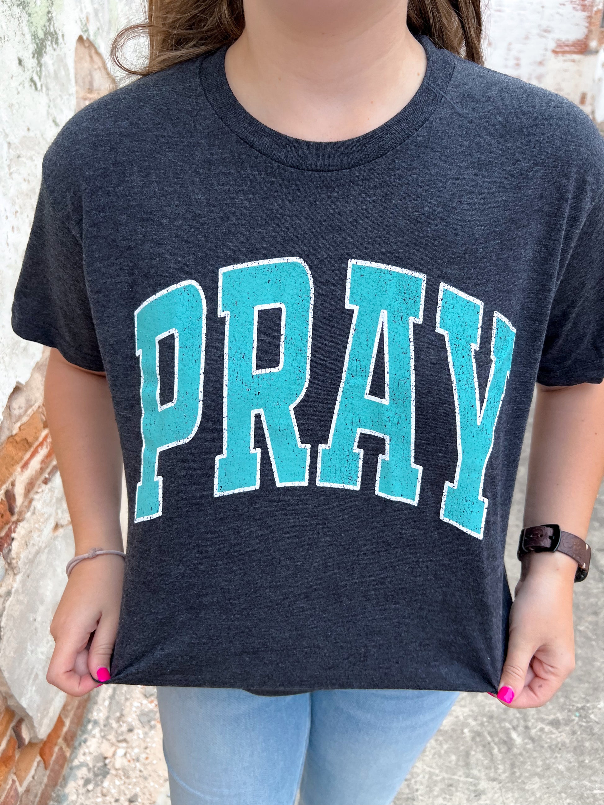 Pray Graphic Tee-Shirt-The Twisted Chandelier--The Twisted Chandelier