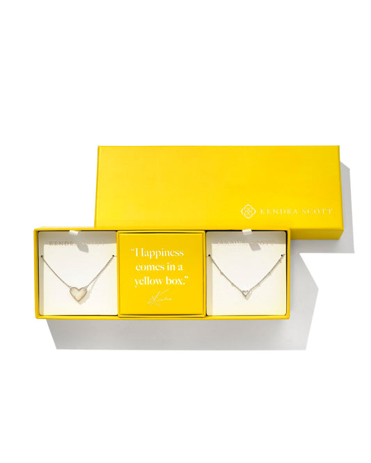 Kendra Scott Ari Gift Set of 2 Gold Rose Quartz-Gift Sets-Kendra Scott-G00050GLD-The Twisted Chandelier