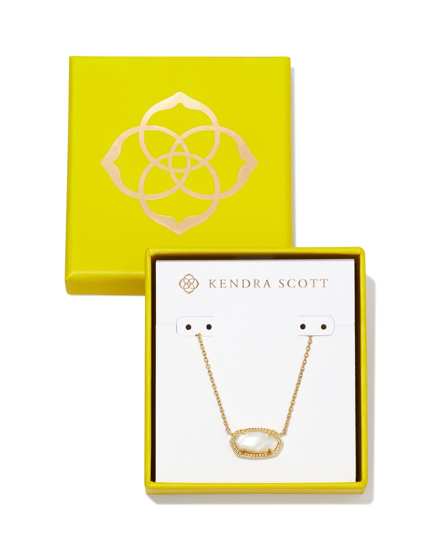 Kendra Scott Elisa Pendant Necklace Boxed Gold Ivory Mother of Pearl-Jewelry Set-Kendra Scott-G00014GLD-The Twisted Chandelier