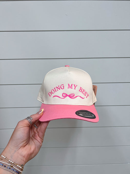 Doing my Best Embroidered Hat-Southern N Savvy-The Twisted Chandelier
