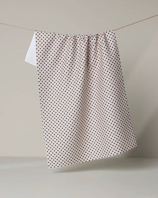 Saddle Off White Tea Towel-Geometry-The Twisted Chandelier