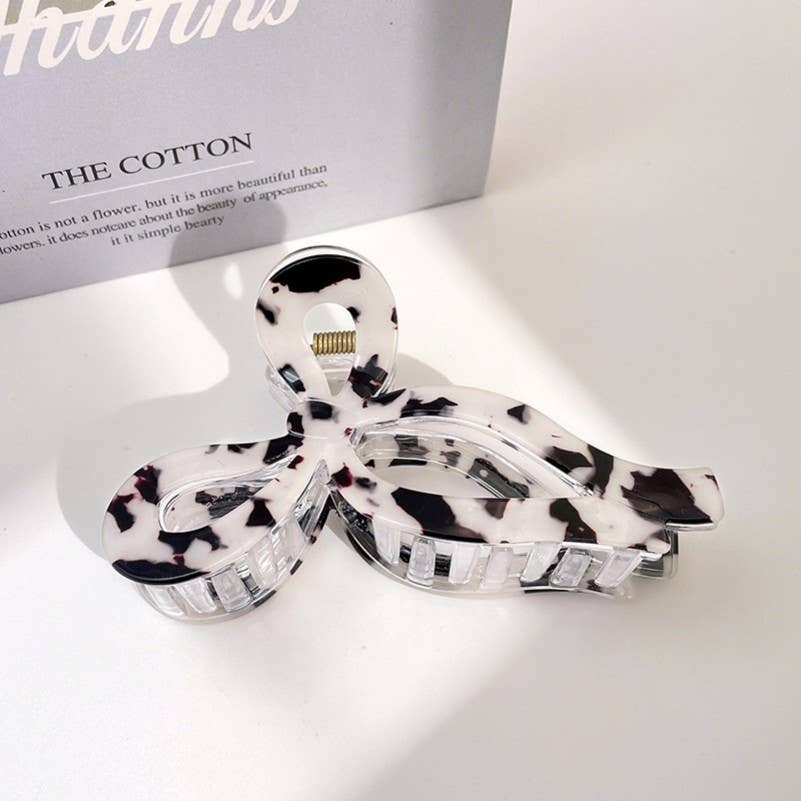 Jumbo Animal Leopard Print Bow Hair Claw Clip-JOSSLYN by wall to wall-The Twisted Chandelier