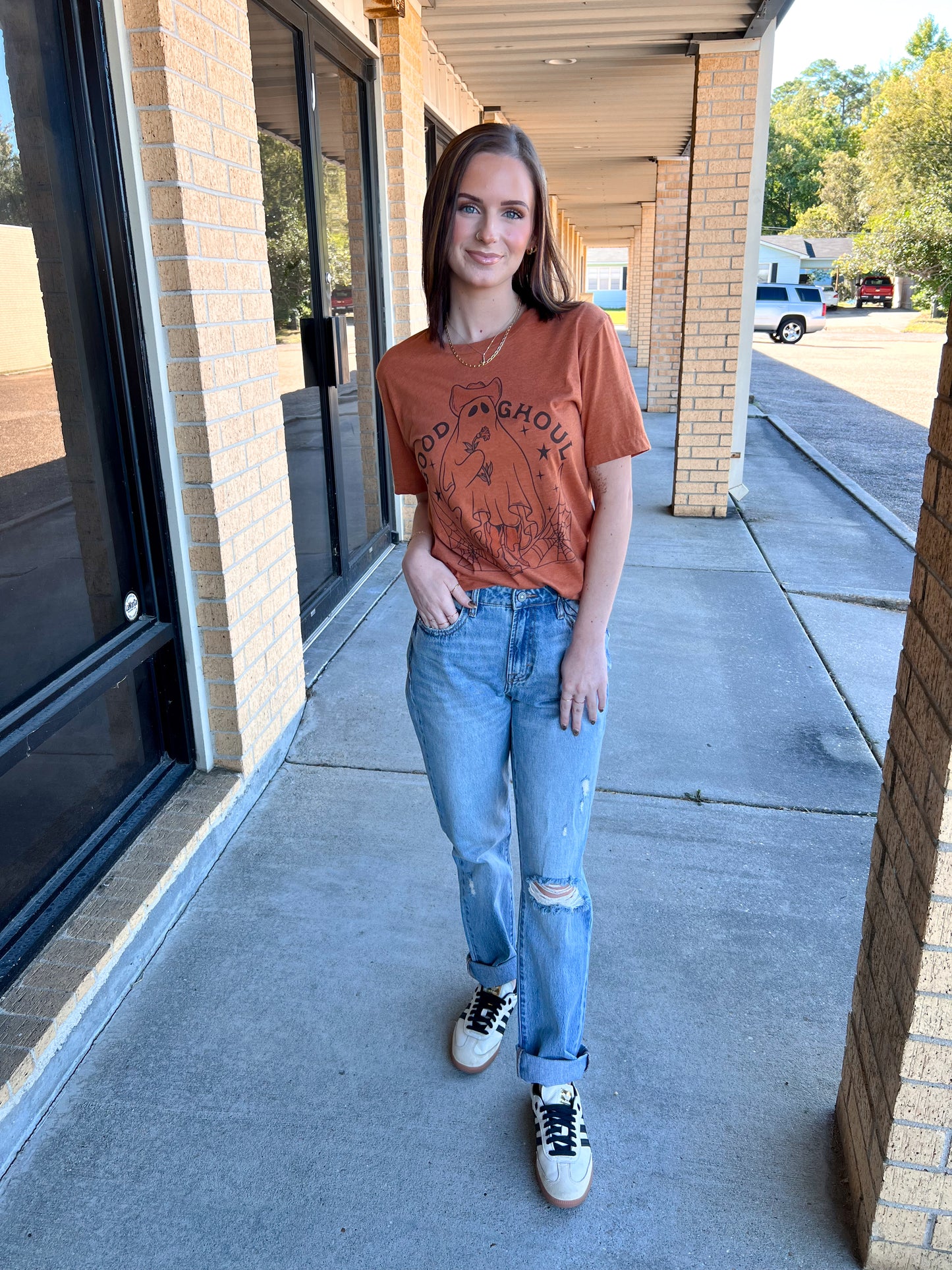 Good Ghoul - Harvest Tee-Top-the lattimore claim-8/8/23,Bin c1,T1-The Twisted Chandelier