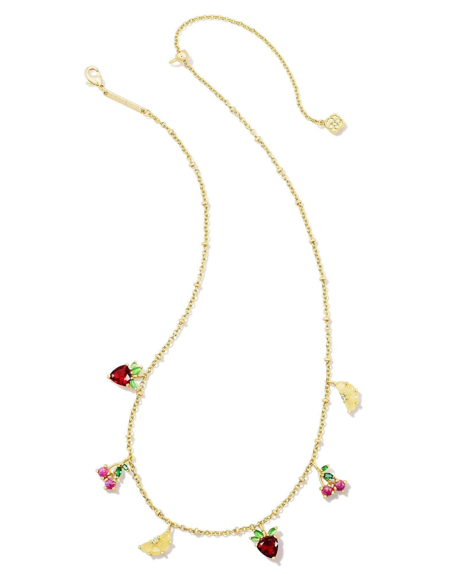 Kendra Scott Fruit Strand Necklace Gold Multi Mix-Necklaces-Kendra Scott-FD 06/18/24, N00587GLD-The Twisted Chandelier