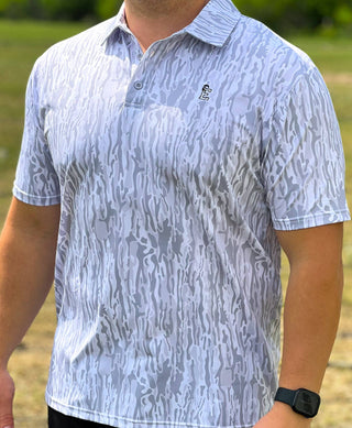 Men's White Ranch Golf Polo-Top-Embry Outdoors-NewArrival,Tops Collection-The Twisted Chandelier