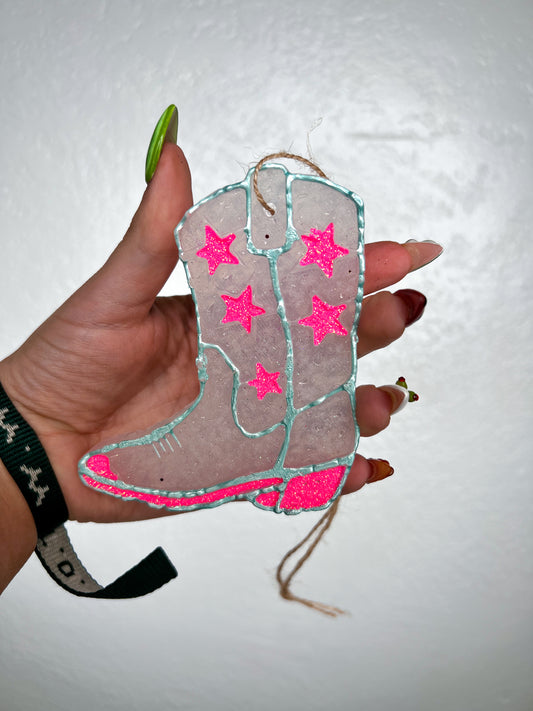 Cowboy Boot Car Freshie-Southern Creek Wholesale-Leather and lace-The Twisted Chandelier