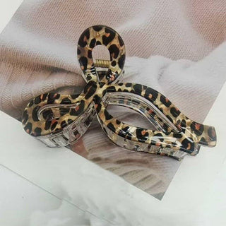 Jumbo Animal Leopard Print Bow Hair Claw Clip-JOSSLYN by wall to wall-The Twisted Chandelier