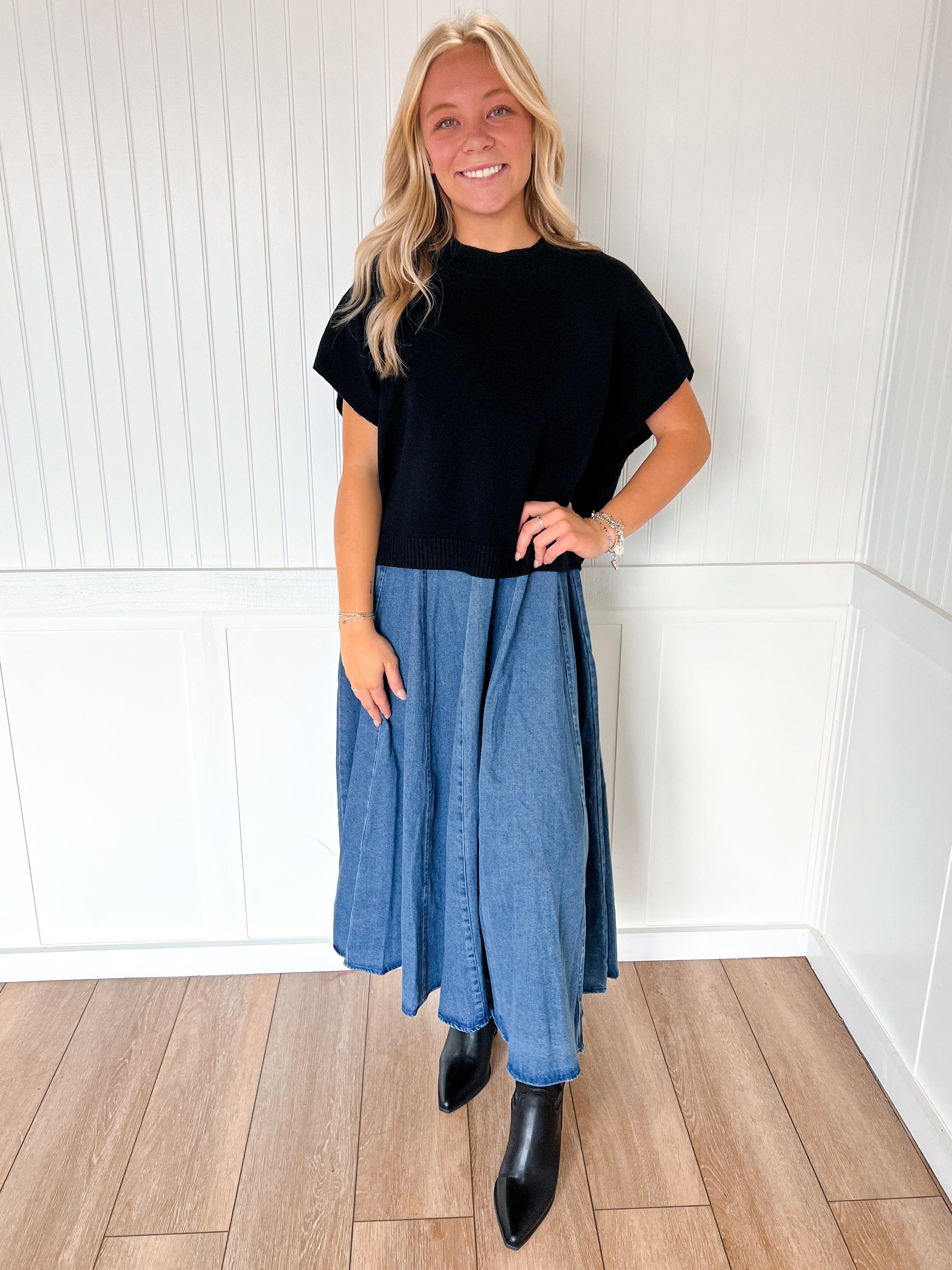 Marcie Dropped Shoulder Sweater Top-PINCH-Tops Collection-The Twisted Chandelier