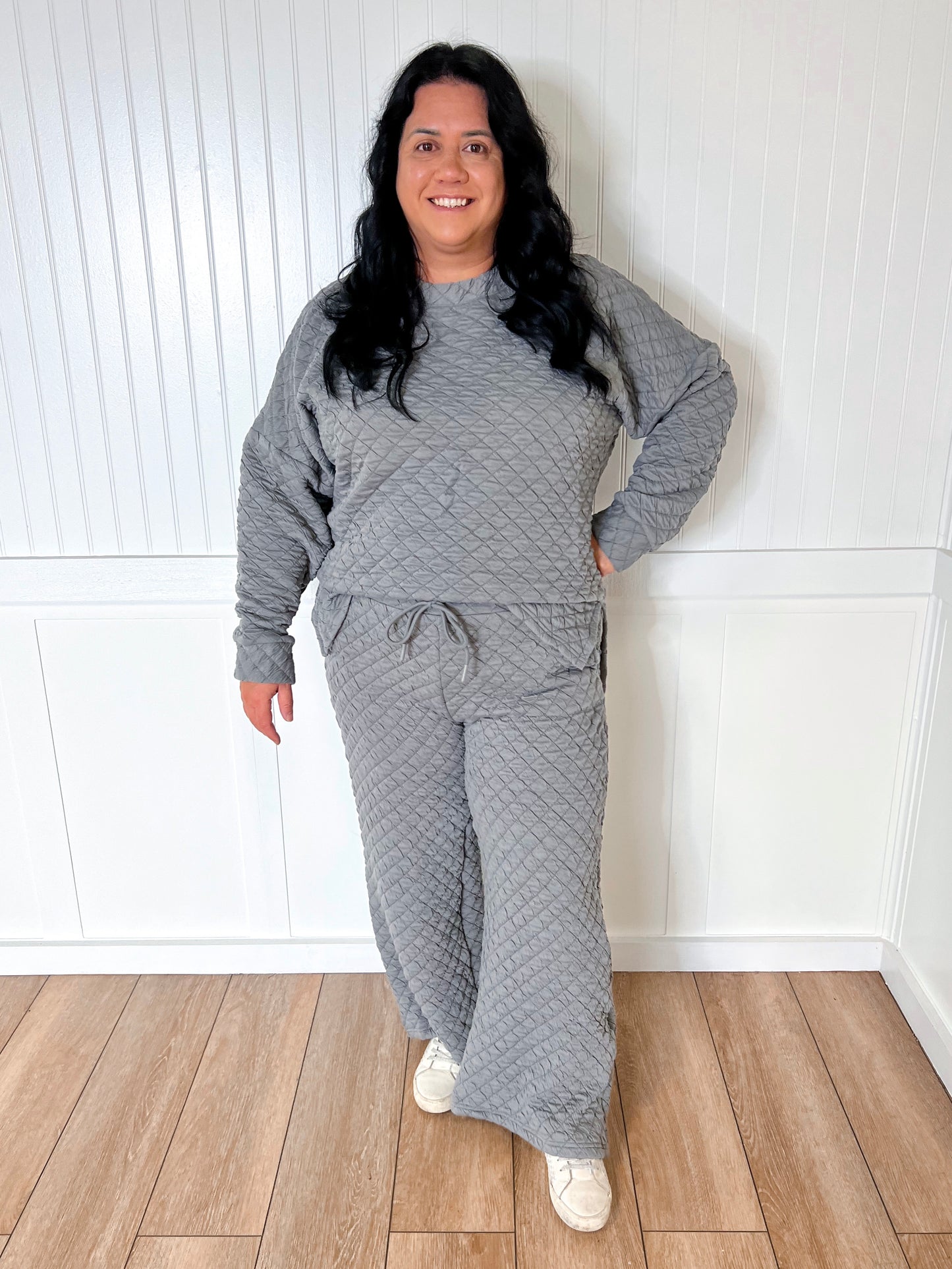 Karen Solid Warm Quilted Matching Set-BEESON RIVER-The Twisted Chandelier