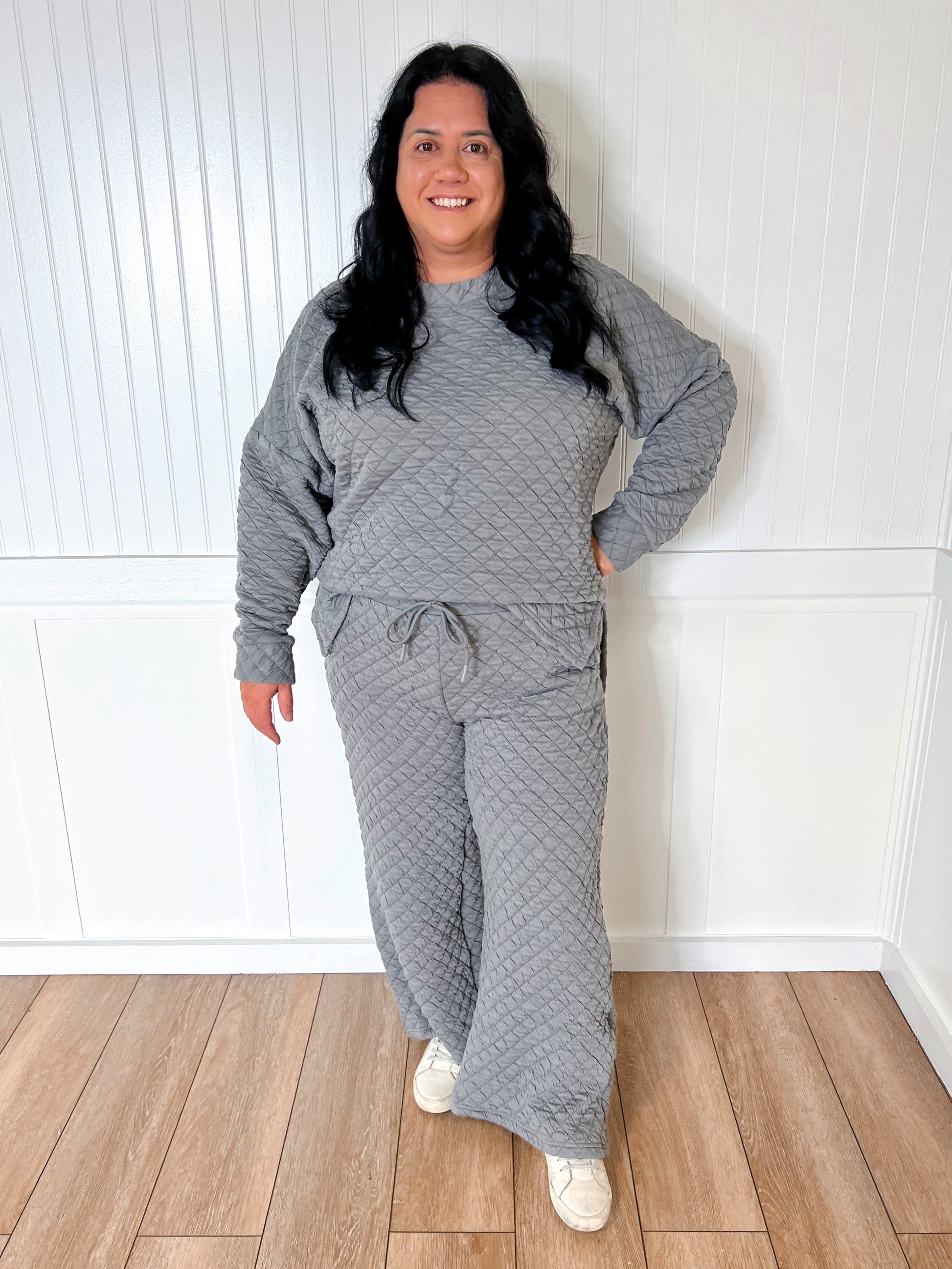 Karen Solid Warm Quilted Matching Set-BEESON RIVER-The Twisted Chandelier