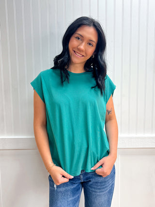 Emerson Sleeveless Round Neck Garment Dye T-Shirt-Shirts & Tops-Active Basic | Active USA-FD 03/31/26,T15281,Tops Collection-The Twisted Chandelier