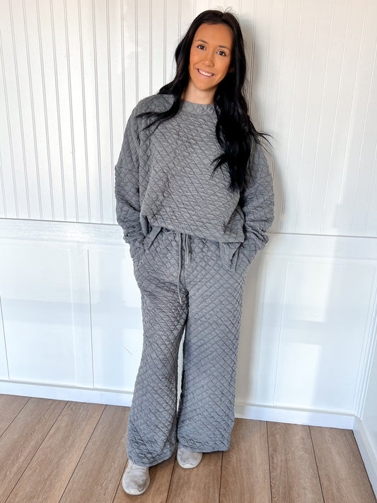 Karen Solid Warm Quilted Matching Set-BEESON RIVER-The Twisted Chandelier