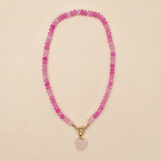 Natural Stone Semi-Precious Glass Mixed Necklace | 40NK9702-JOSSLYN by wall to wall-The Twisted Chandelier