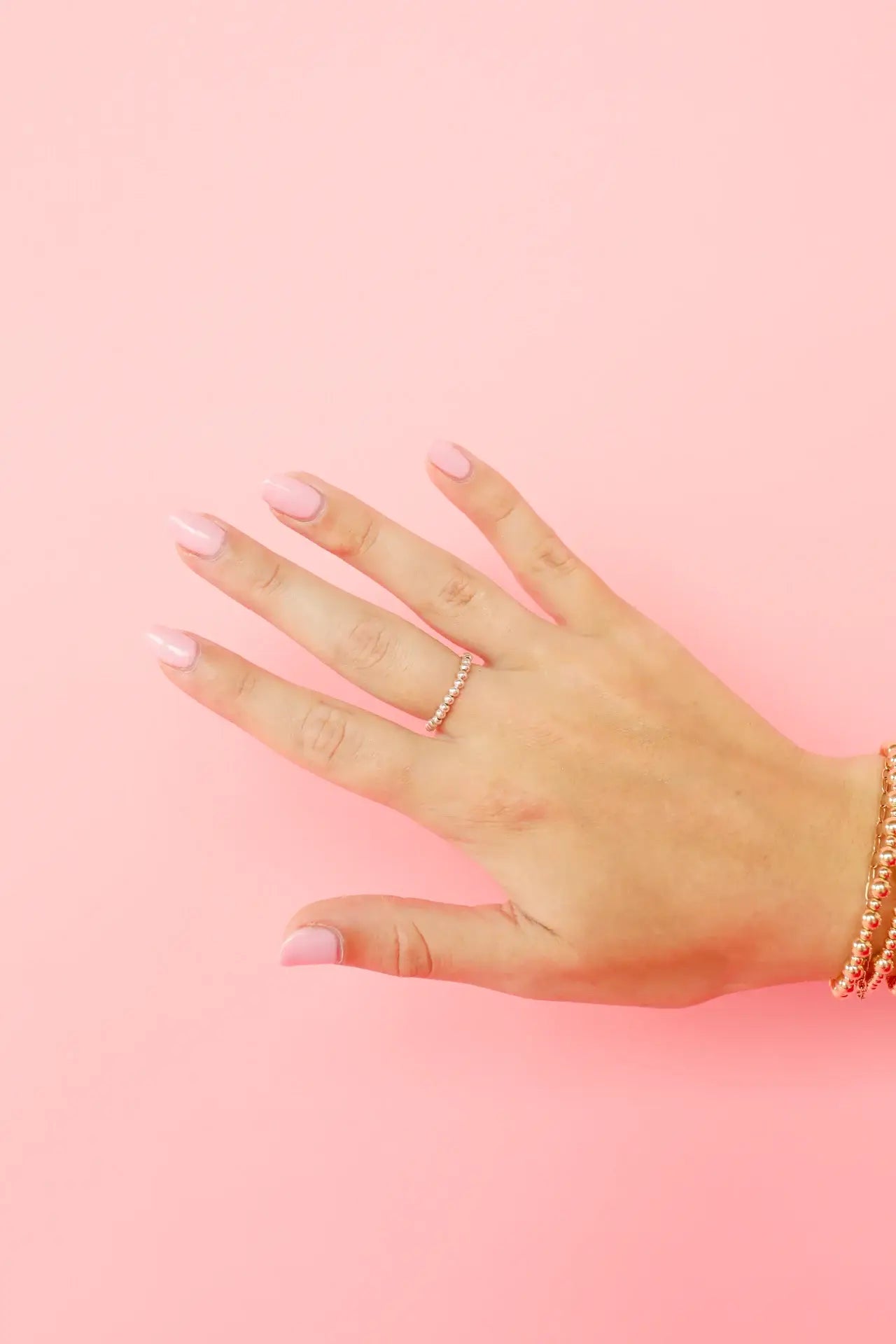 Lauren Beaded Band in Silver-Beaded Blondes-The Twisted Chandelier