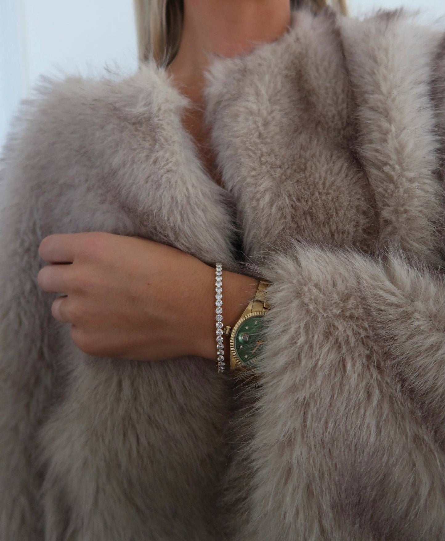 Chansutt Pearl Thick Stretchy Tennis Bracelet-CHANSUTTPEARLS-The Twisted Chandelier