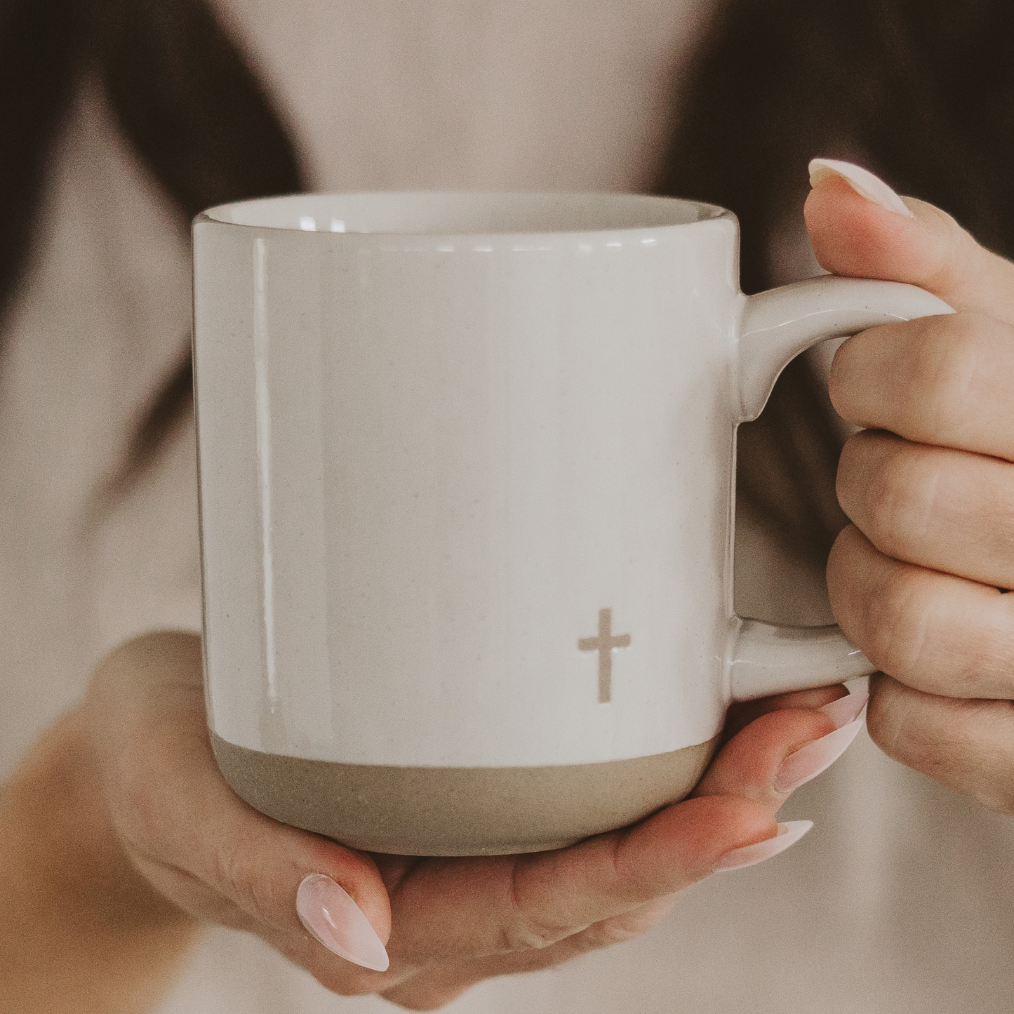 *NEW* Cross Stoneware Coffee Mug - Home Decor & Gifts-Sweet Water Decor-The Twisted Chandelier