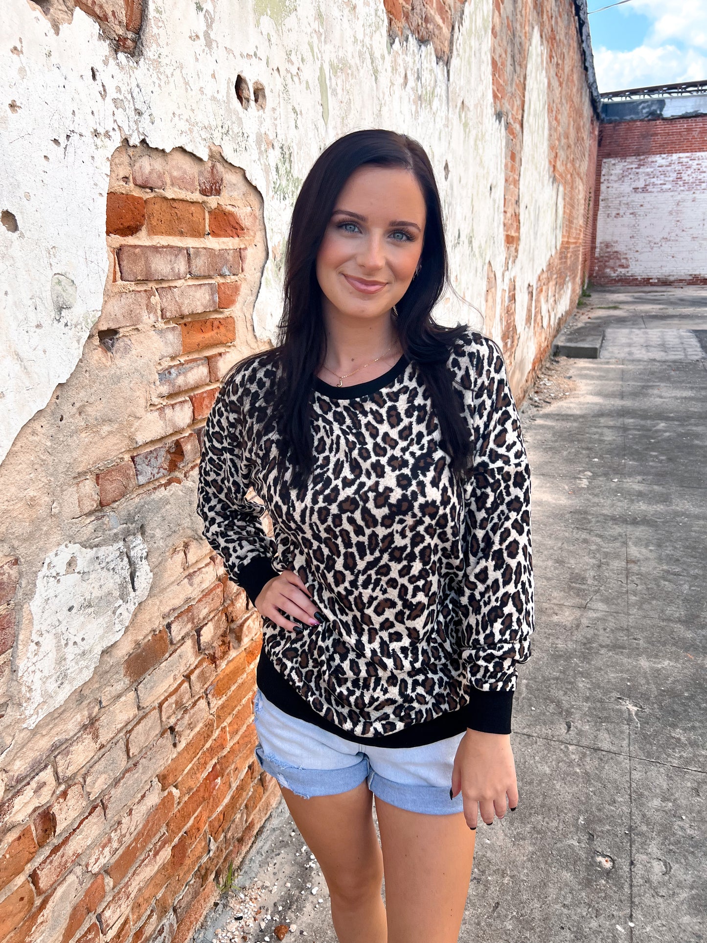 Ivy Leopard Print Long Sleeve Top-Top-Your Fashion Wholesale-05/15/24,1st md,Bin a6,FD OCT312022,LEOPARD,Max Retail,Tops Collection,winter-The Twisted Chandelier