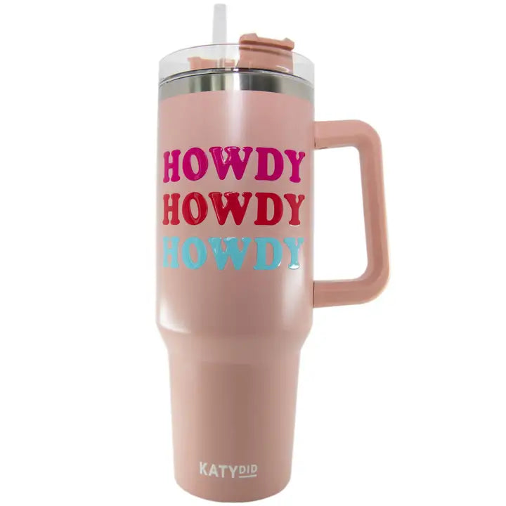 Howdy Western Tumbler 40 oz-Tumbler-KATYDID-KDC-TUMB-09-The Twisted Chandelier