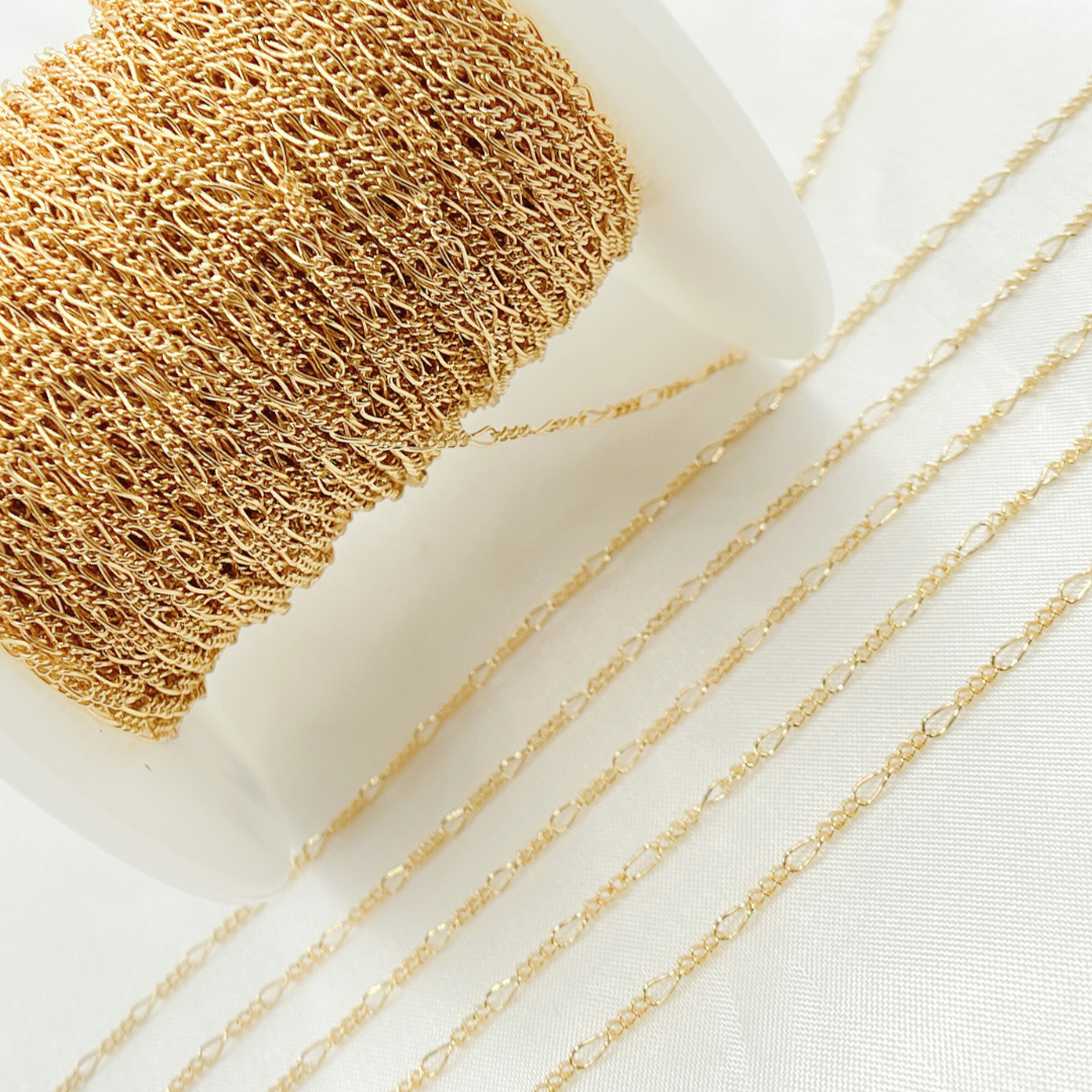 1631CGF. 14k Gold Filled Figaro Chain-Jewels & Chains-The Twisted Chandelier