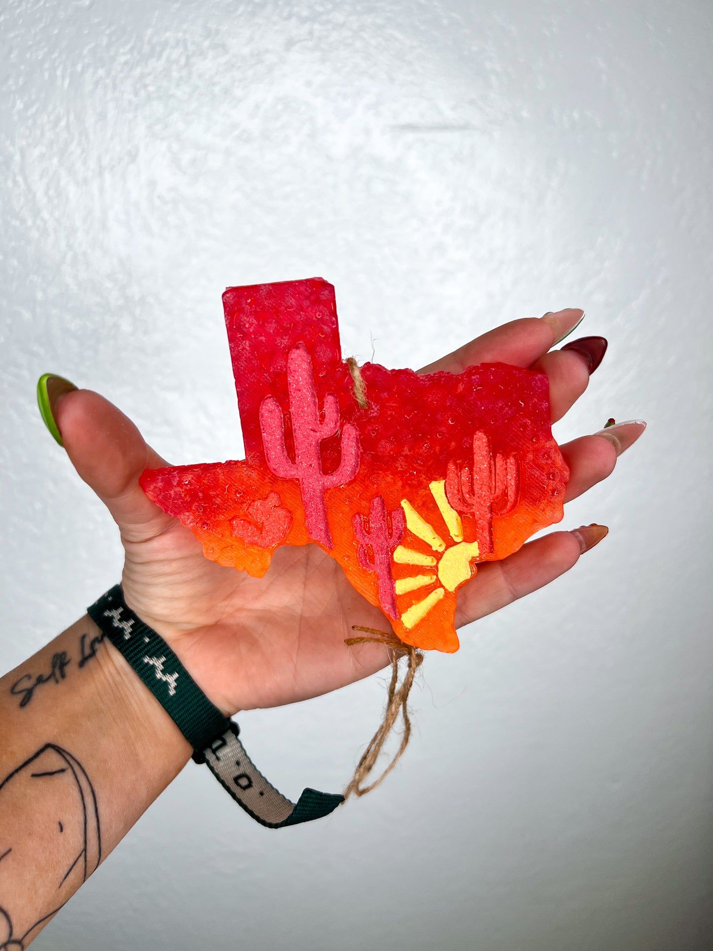 Sunset Texas Car Freshie-Southern Creek Wholesale-Volcano-Salmon-The Twisted Chandelier