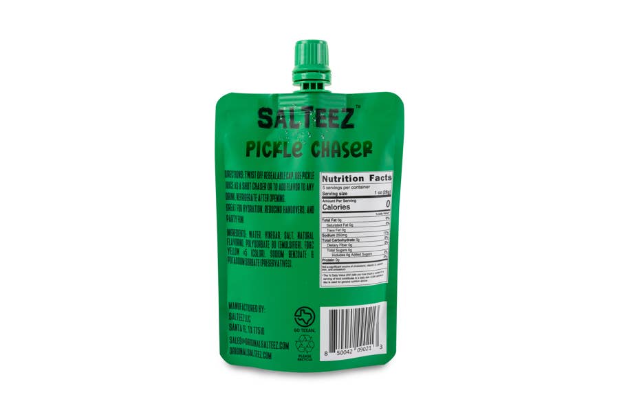 Salteez Pickle Chaser: 100% Dill Pickle Juice-Salteez-The Twisted Chandelier