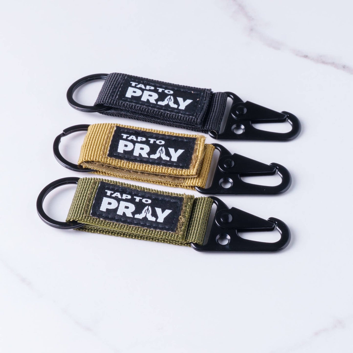 Tap To Pray™ - Tactical Carabiner Keychain-Versible-The Twisted Chandelier