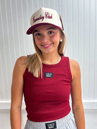 Maren Lulu Mac Tank Top - Maroon