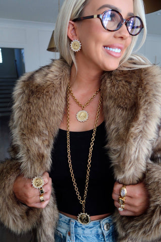 Chansutt Pearl Bling Coin Ring | 7.5-Ring-CHANSUTTPEARLS-The Twisted Chandelier