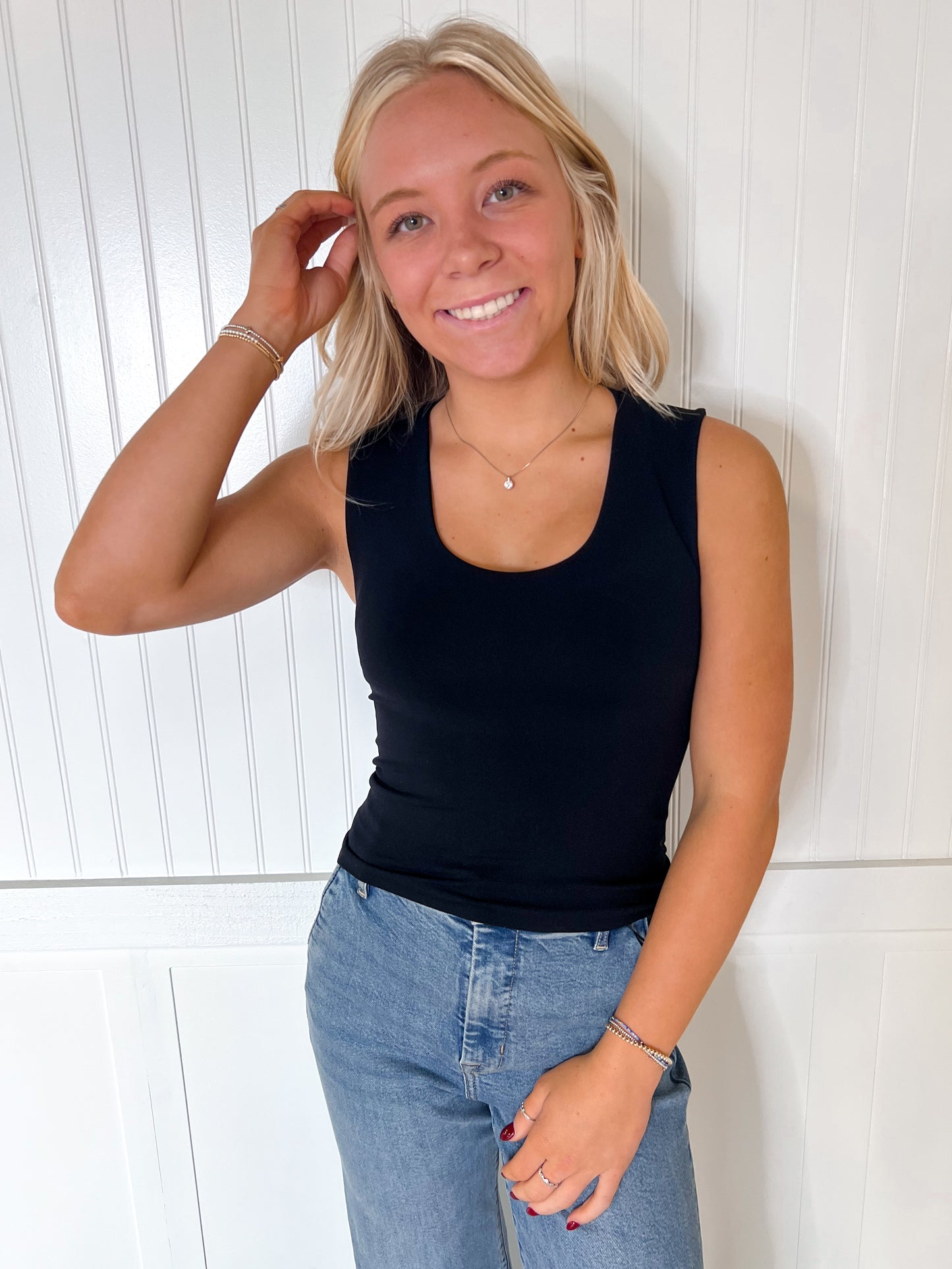 Lottie Double Layered Seamless Top-By Together-12/03/25,1st md,Bin B5,FD 07/29/25,OGP 32.00,Tops Collection-The Twisted Chandelier