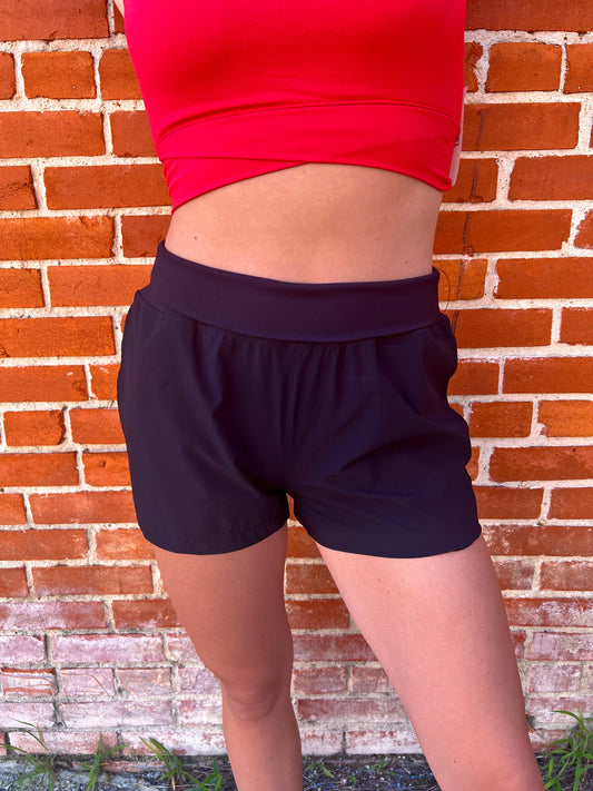 Amy Fleximotion Shorts-Active Wear-Mono B-Bin C5,bottoms,FD 07/08/2025-The Twisted Chandelier