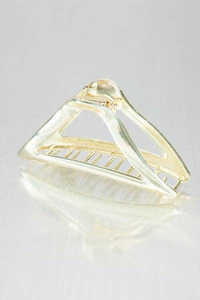 Metallic Casting Curved Triangle Hair Claw Clips-JOSSLYN by wall to wall-40H552-The Twisted Chandelier