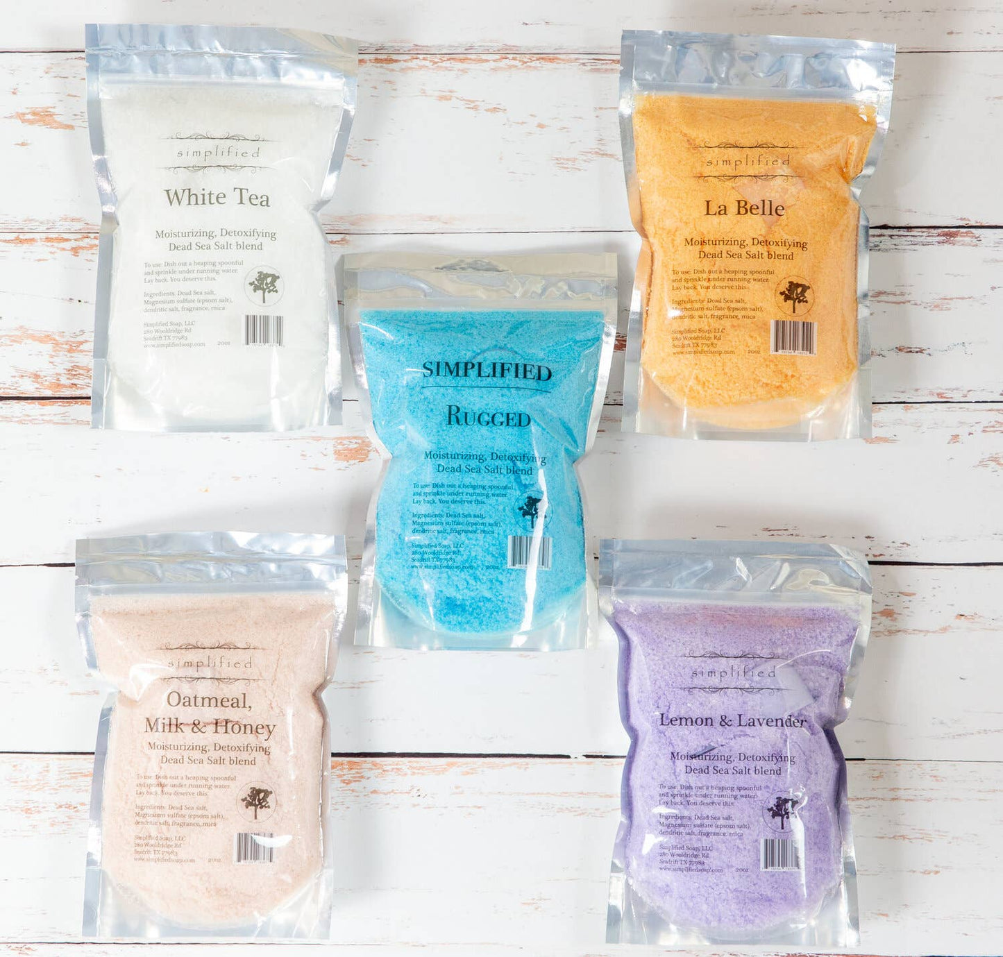 Simplified 20 oz Dead Sea Salt Bag-Bath & Beauty-Simplified Soap-The Twisted Chandelier
