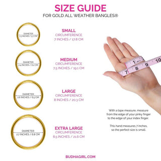 BuDhaGirl's Gold All Weather Bangles® (Set of 6) - Serenity Prayer-Bracelet-BuDhaGirl-The Twisted Chandelier