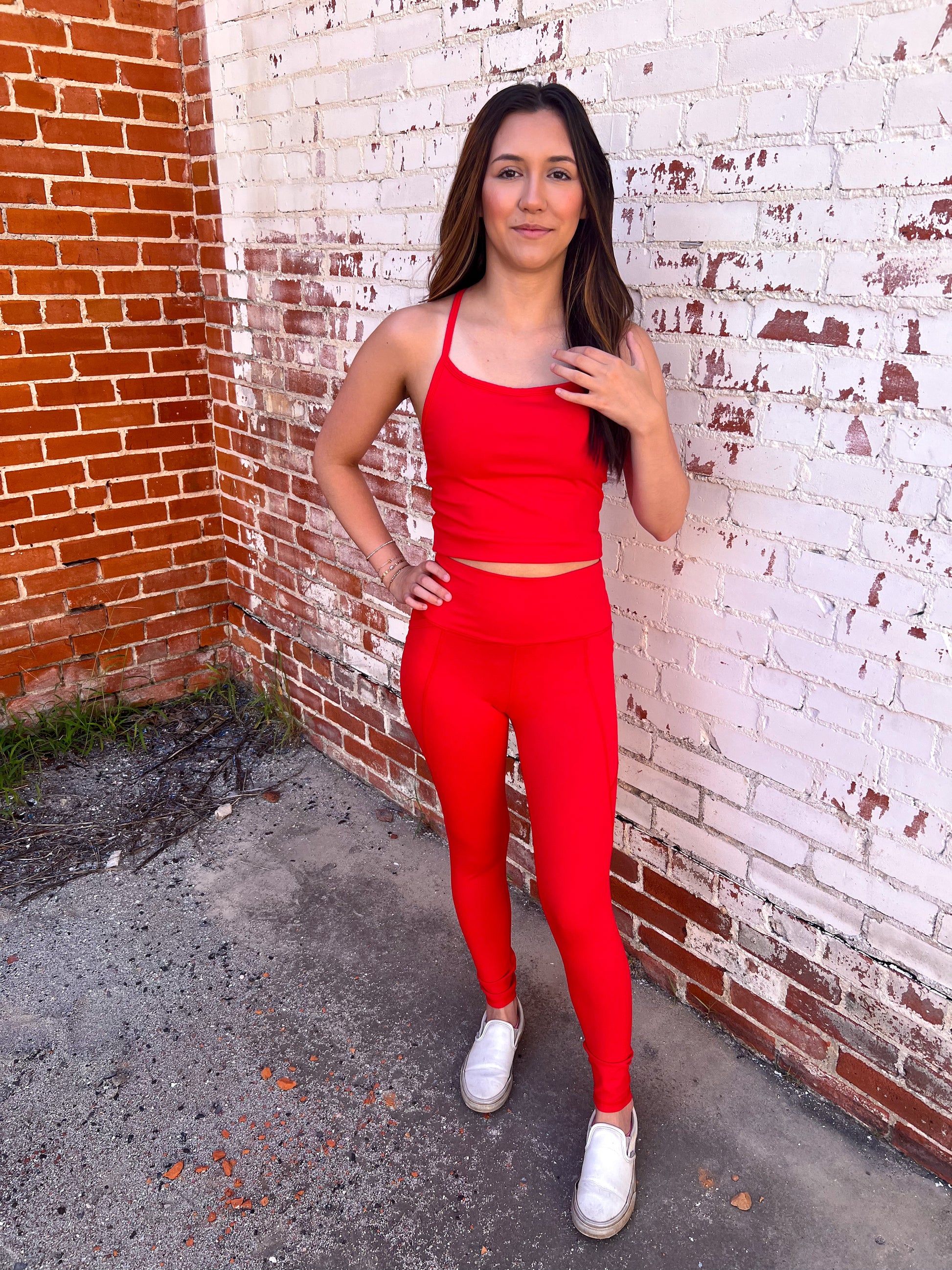 Lilly Tapered Band Essential Solid Highwaist Leggings-Active Wear-Mono B-09/13/25,Bin C4,bottoms,FD 01/07/25,OGP 28.99-The Twisted Chandelier