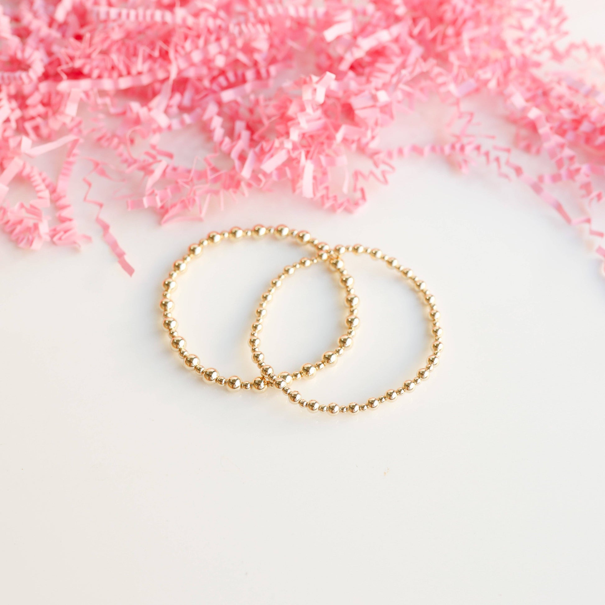 Mini Katy Bracelet in Gold-Beaded Blondes-The Twisted Chandelier