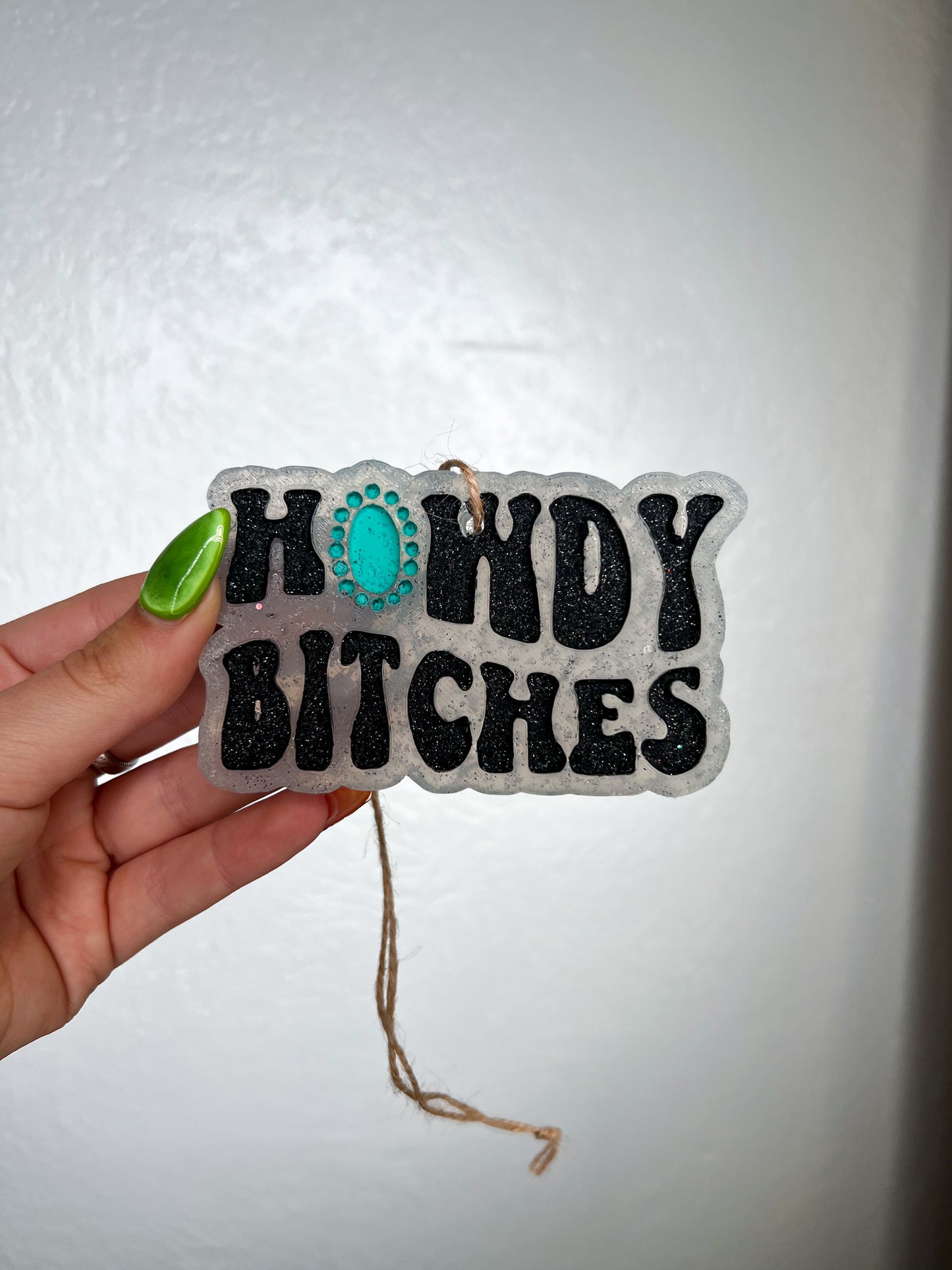 "Howdy B*tches" Car Freshie-Southern Creek Wholesale-Leather & Lace-Black-The Twisted Chandelier