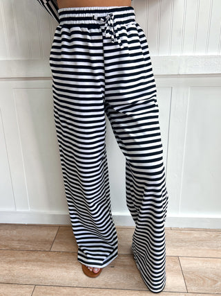 Berkley Lulu Mac Stripe Pants - Black