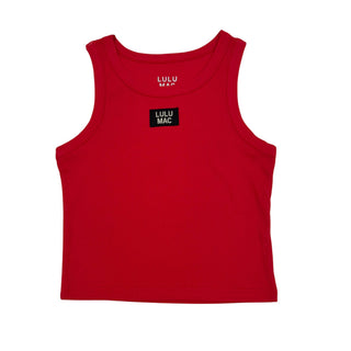 Maren Lulu Mac Tank Top - Red-Top-Girlie Girl Originals-Tops Collection-The Twisted Chandelier