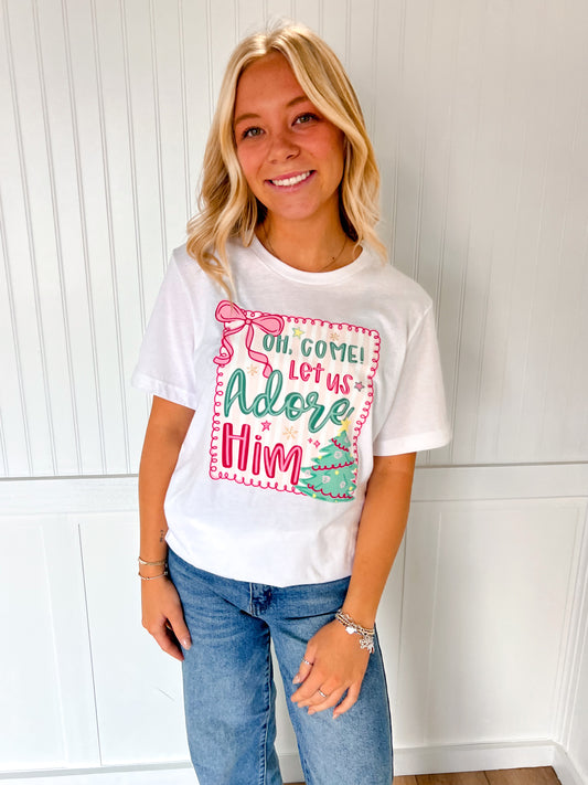 Come Let Us Adore Him Design-TOP-This Wild Life Wholesale-Tops Collection-The Twisted Chandelier