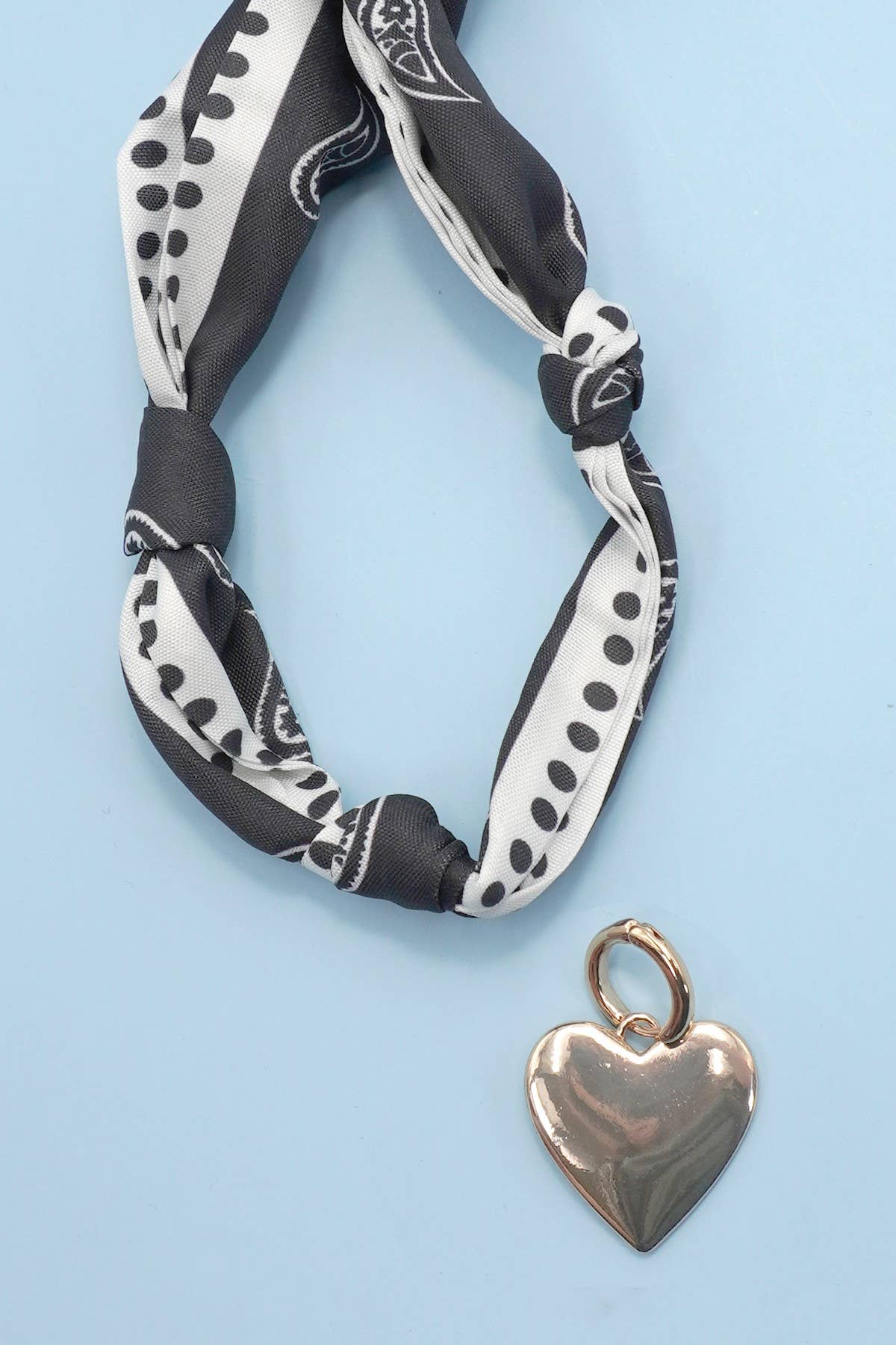 Handcrafted Scarf Interchangeable Charm Necklace-JOSSLYN by wall to wall-The Twisted Chandelier