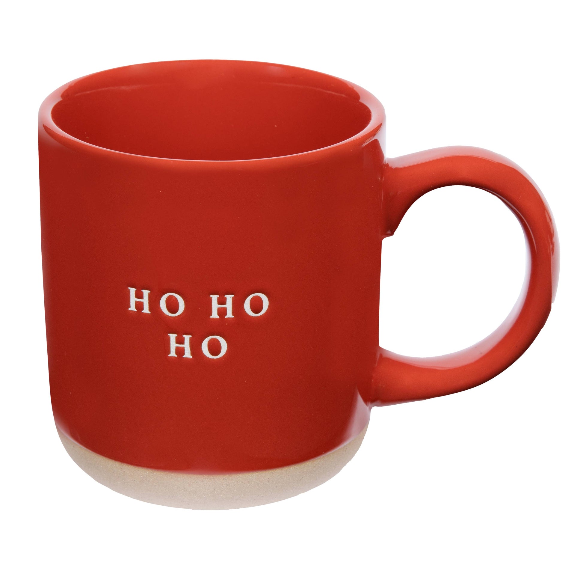 Ho Ho Ho Red Stoneware Coffee Mug - Christmas Decor-Sweet Water Decor-The Twisted Chandelier