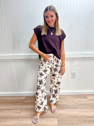 Brenley Solid Short Sleeve Knit Top