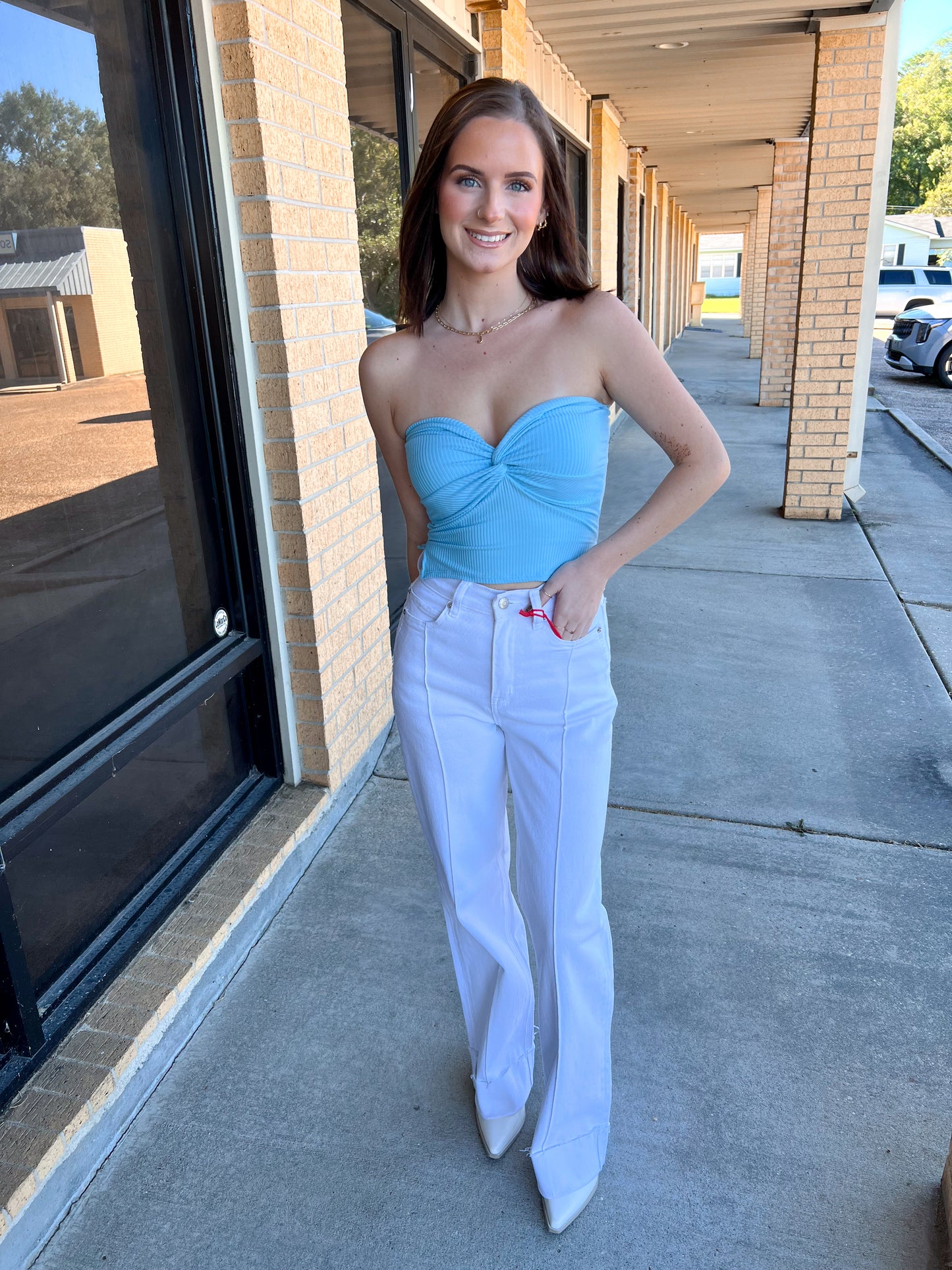 Renn Folded Hem Wide Leg Jeans-Wide Leg Jeans-Vibrant M.i.U-08/28/25,bottoms,FD 03/04/25,OGP 72.95-The Twisted Chandelier