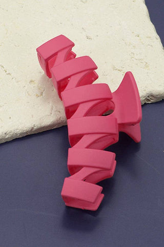 Matte Jumbo Wavy Non Slip Hair Claw Clip-Hair Claws & Clips-JOSSLYN by wall to wall-40H389-The Twisted Chandelier