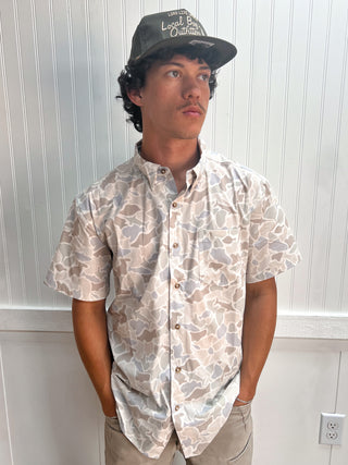 Men's Lowcountry Button Down - Saltwater Camo-top-Local Boy Outfitters-FD 05/22/26,Men's-The Twisted Chandelier