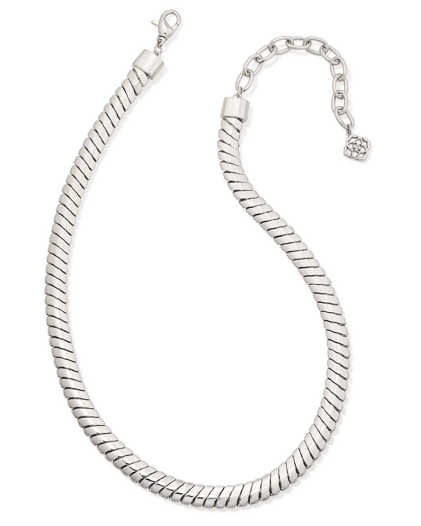 Kendra Scott Lex Chain Necklace Silver-Necklaces-Kendra Scott-FD 07/05/34, N00598RHD-The Twisted Chandelier