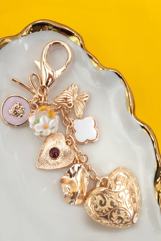 Bag Key Charm - Heart Bow Butterfly Clover-Bag Charm-JOSSLYN by wall to wall-80K056-The Twisted Chandelier
