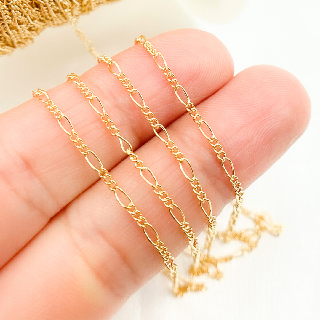 1631CGF. 14k Gold Filled Figaro Chain-Jewels & Chains-The Twisted Chandelier